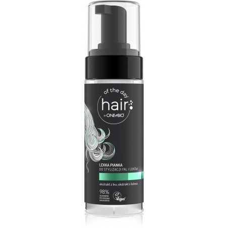 Hair of the day by ONLYBIO Lekka pianka do stylizacji fal i loków 150ml
