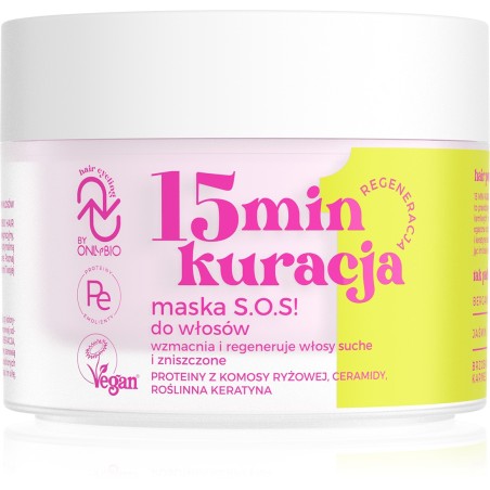 Hair Cycling by ONLYBIO Regeneracja 15 minutowa kuracja maska S.O.S! do włosów 280ml