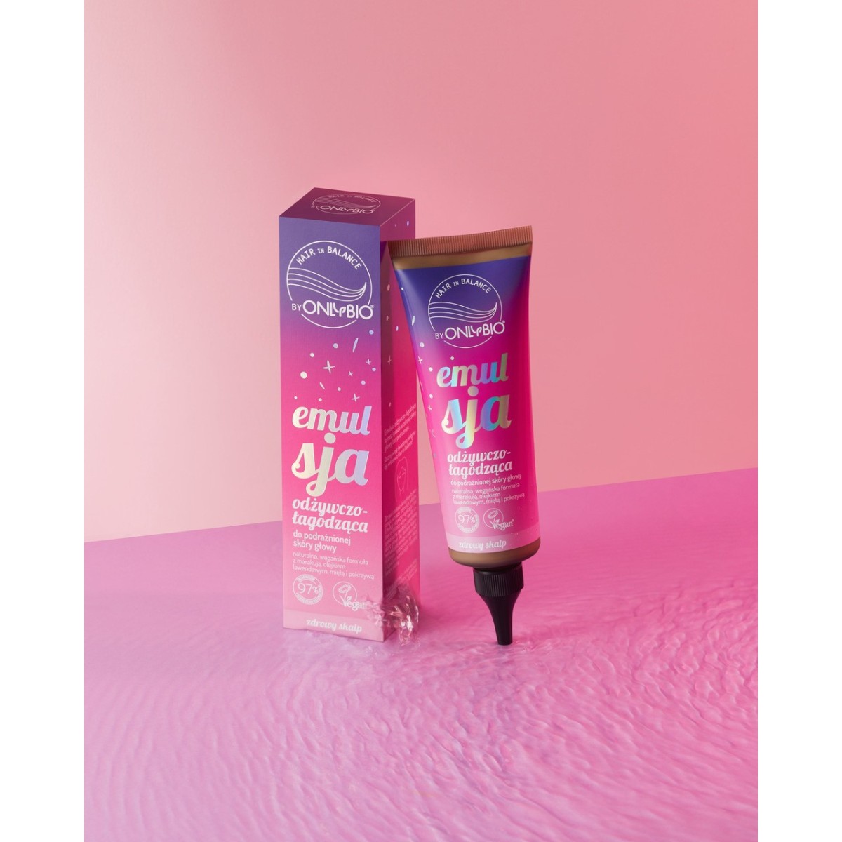 Hair in Balance by ONLYBIO Emulsja odżywczo łagodząca do podrażnionej skóry głowy 125ml