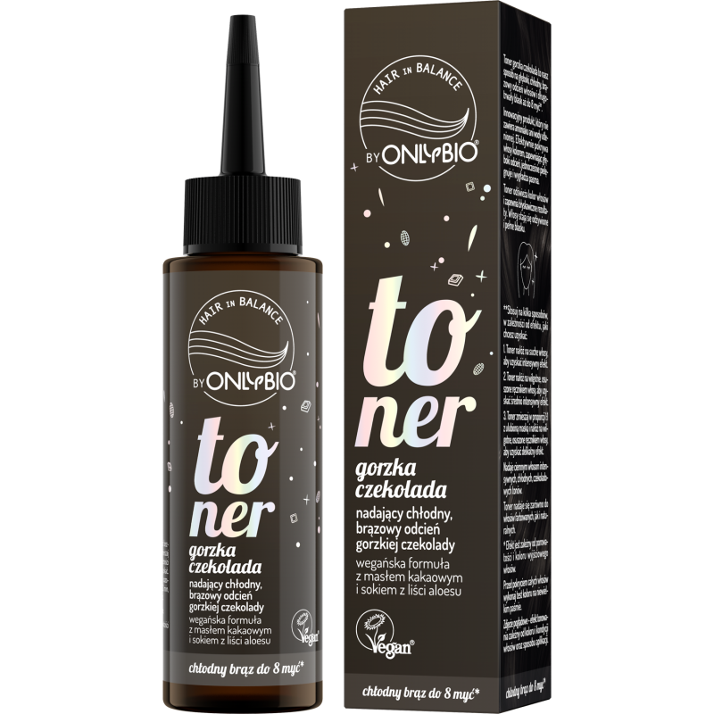 Hair in Balance by ONLYBIO Toner Gorzka Czekolada 100 ml
