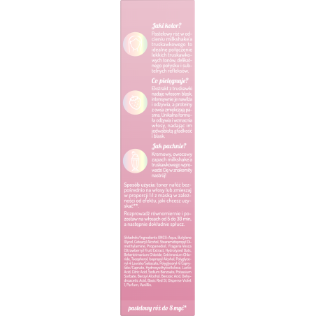 Hair in Balance by ONLYBIO Toner Truskawkowy Milkshake 100 ml