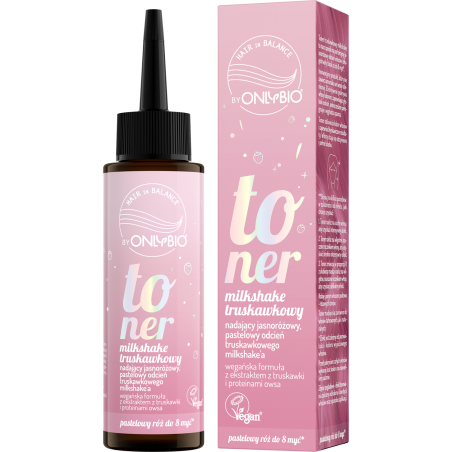 Hair in Balance by ONLYBIO Toner Truskawkowy Milkshake 100 ml