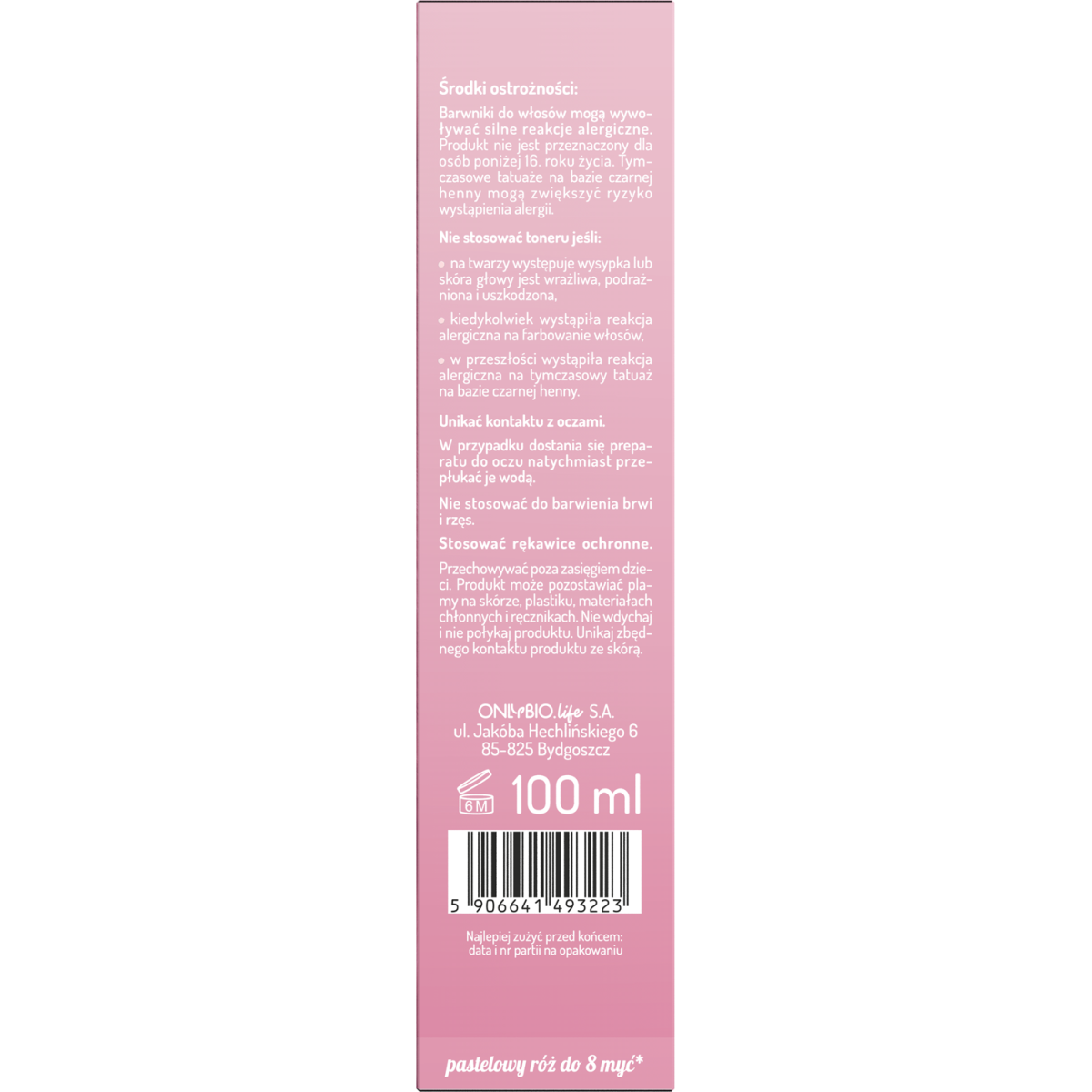 Hair in Balance by ONLYBIO Toner Truskawkowy Milkshake 100 ml