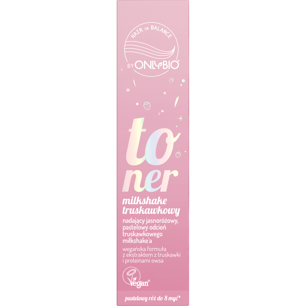 Hair in Balance by ONLYBIO Toner Truskawkowy Milkshake 100 ml
