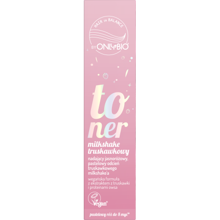 Hair in Balance by ONLYBIO Toner Truskawkowy Milkshake 100 ml