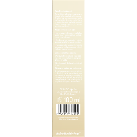 Hair in Balance by ONLYBIO Toner Biała Czekolada 100 ml