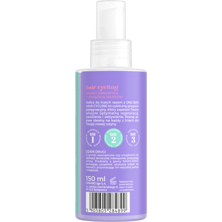 Hair Cycling by ONLYBIO Nawilżenie serum silnie nawilżające 150ml