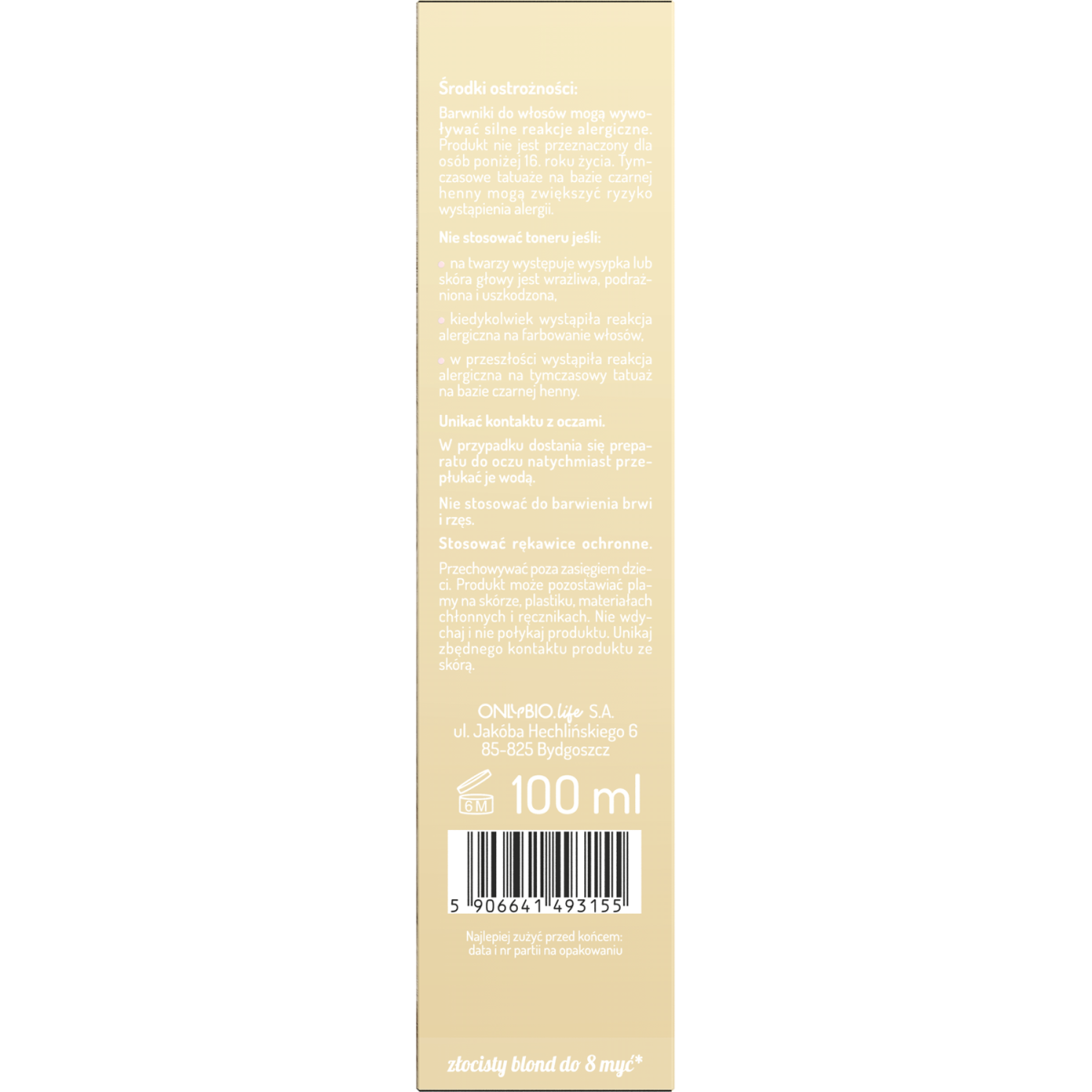 Hair in Balance by ONLYBIO Toner Banoffee 100 ml