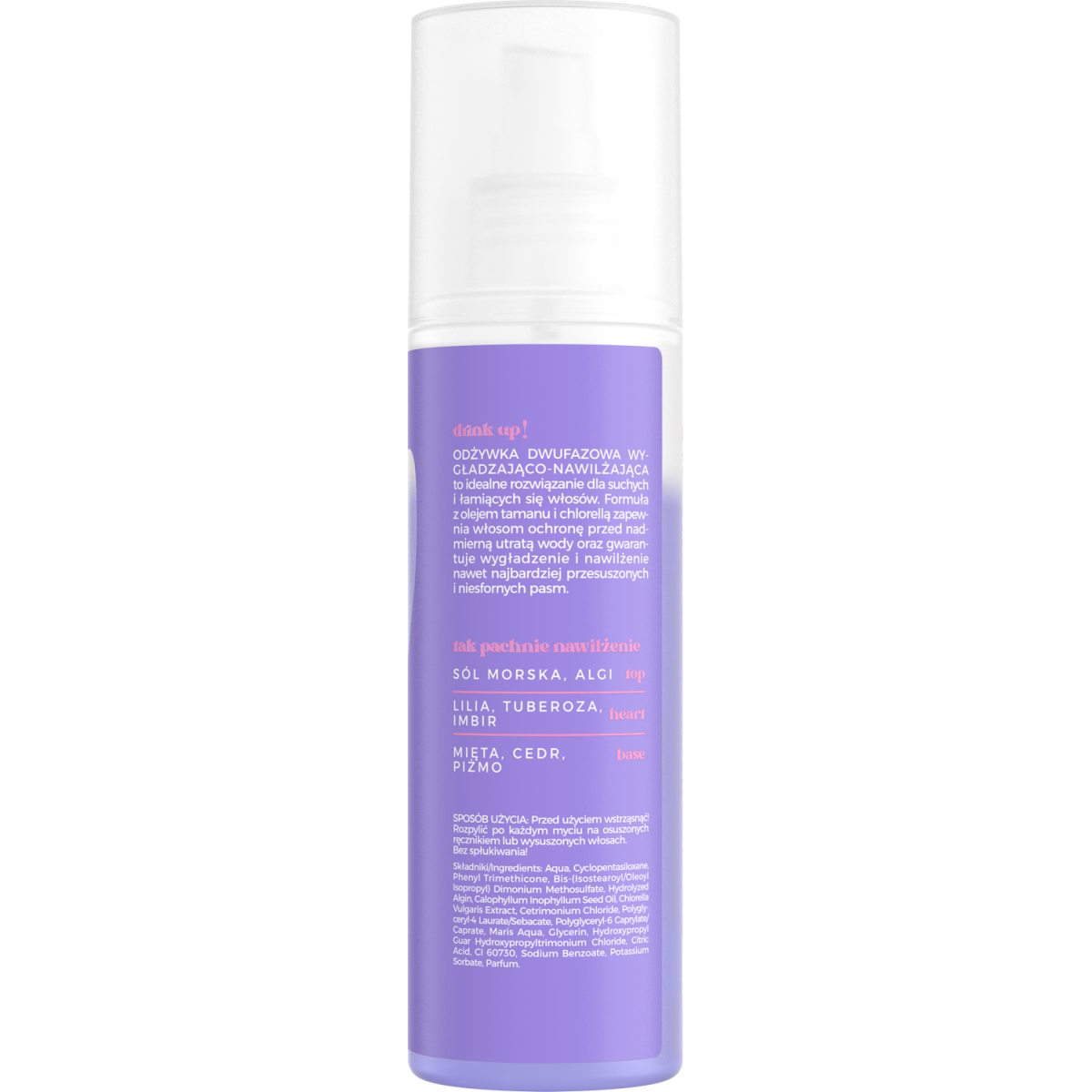 Hair Cycling by ONLYBIO Nawilżenie odżywka dwufazowa wygładzająco-nawilżająca 200ml