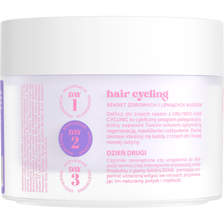 Hair Cycling by ONLYBIO Nawilżenie 15minutowa kuracja ultranawilżająca maska do włosów 280ml
