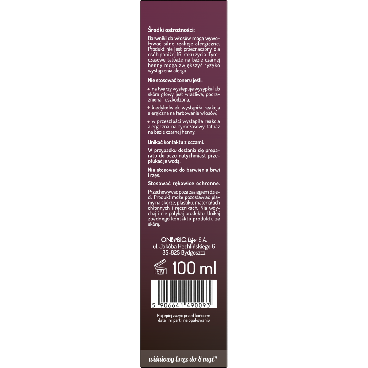 Hair in Balance by ONLYBIO Toner cherry-cola 100ml