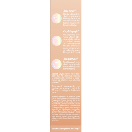 Hair in Balance by ONLYBIO Toner brzoskwiniowo-śmietankowy 100ml