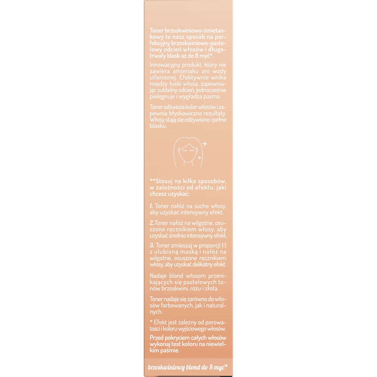 Hair in Balance by ONLYBIO Toner brzoskwiniowo-śmietankowy 100ml