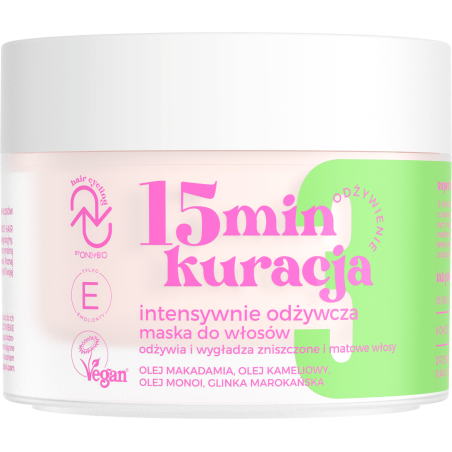 Hair Cycling by ONLYBIO Odżywienie 15minutowa kuracja intensywnie odżywcza maska do włosów 280ml