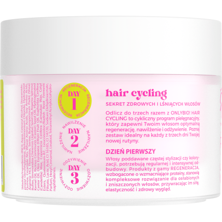 Hair Cycling by ONLYBIO Regeneracja 15 minutowa kuracja maska S.O.S! do włosów 280ml