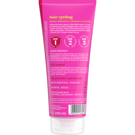 Hair Cycling by ONLYBIO Regeneracja 2 minutowa maska ekspresowa do włosów 200ml