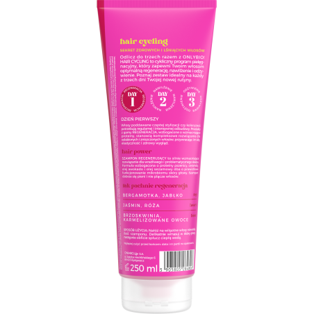 Hair Cycling by ONLYBIO Regeneracja szampon do włosów i skóry głowy 250ml