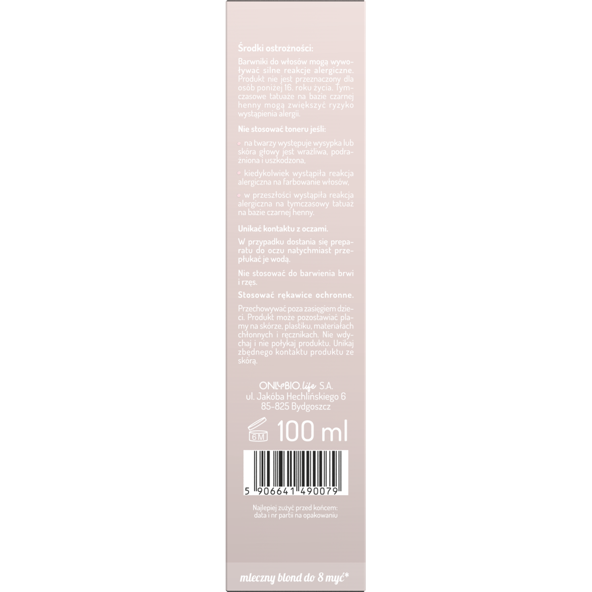 Hair in Balance by ONLYBIO Toner mleczny 100ml