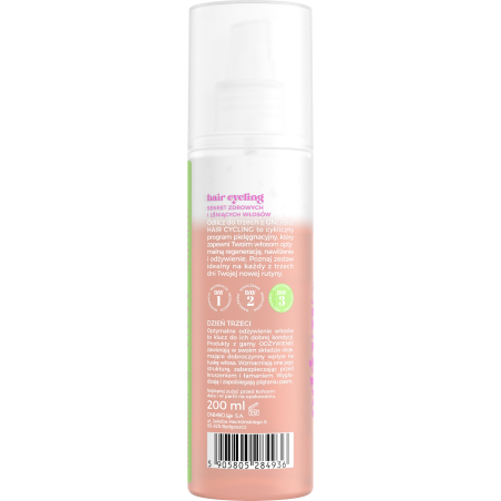 Hair Cycling by ONLYBIO Odżywienie odżywka dwufazowa wygładzająco-ochronna 200ml