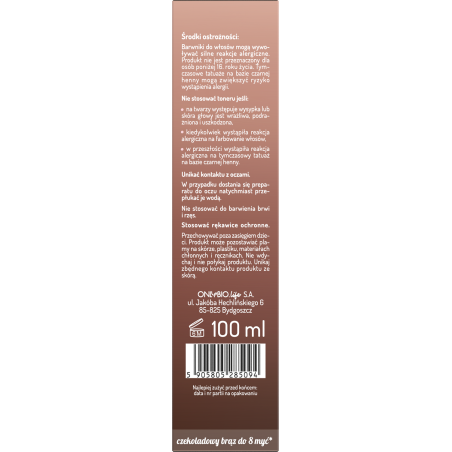 Hair in Balance by ONLYBIO Toner czekoladowy 100ml