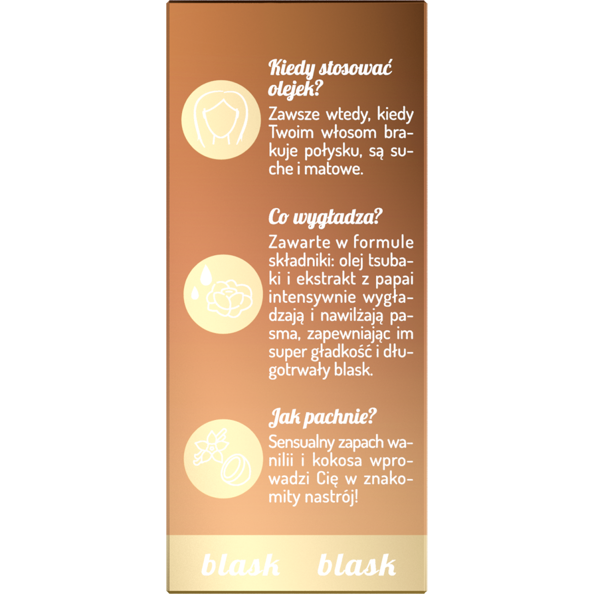 Hair in Balance by ONLYBIO Olejek wygładzający z efektem rozświetlenia 20ml