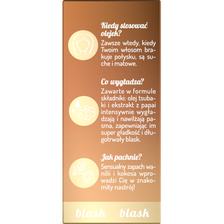 Hair in Balance by ONLYBIO Olejek wygładzający z efektem rozświetlenia 20ml