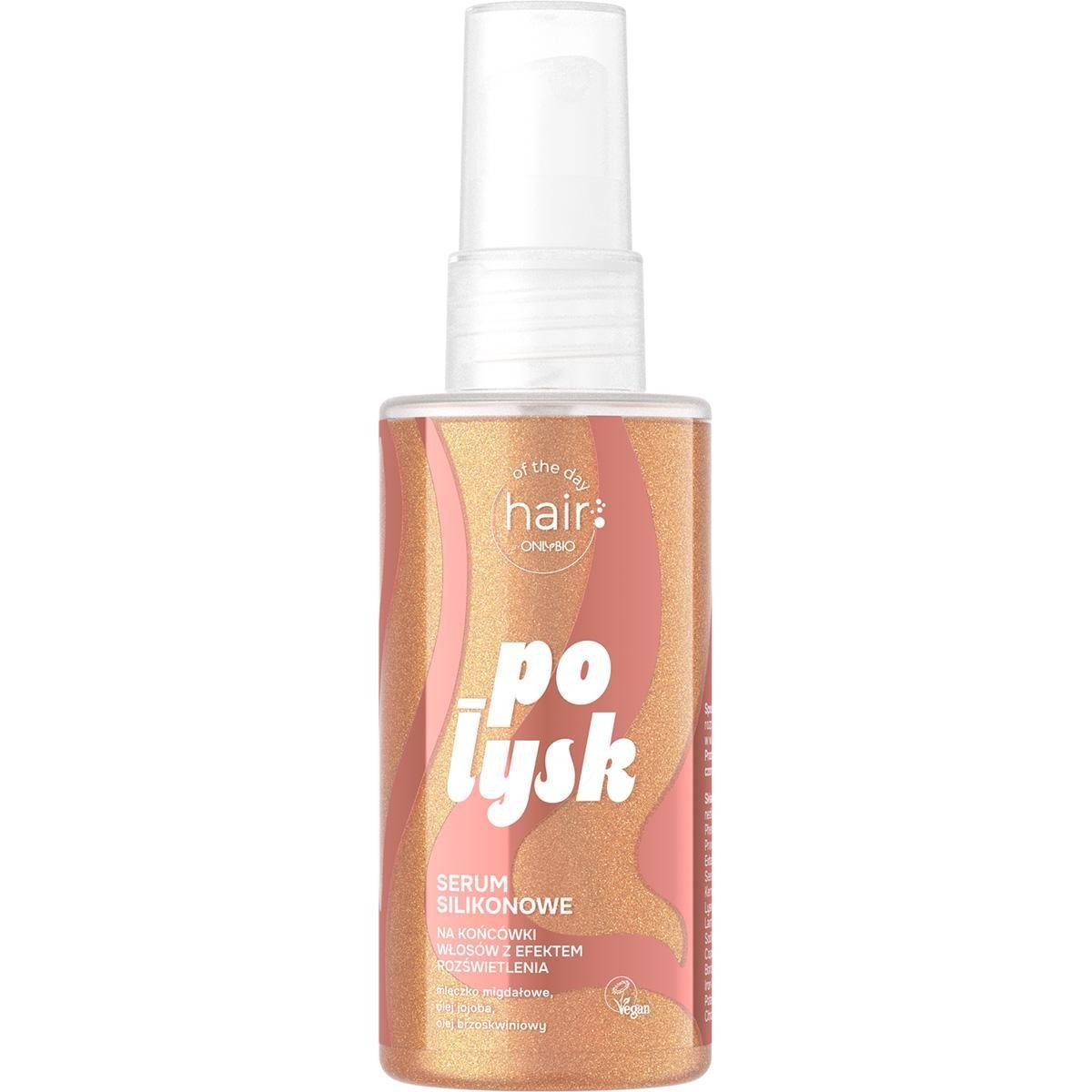 ONLYBIO Hair of the day Połysk Serum silikonowe do włosów z drobinkami 70 ml