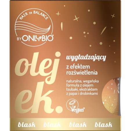Hair in Balance by ONLYBIO Olejek wygładzający z efektem rozświetlenia 20ml