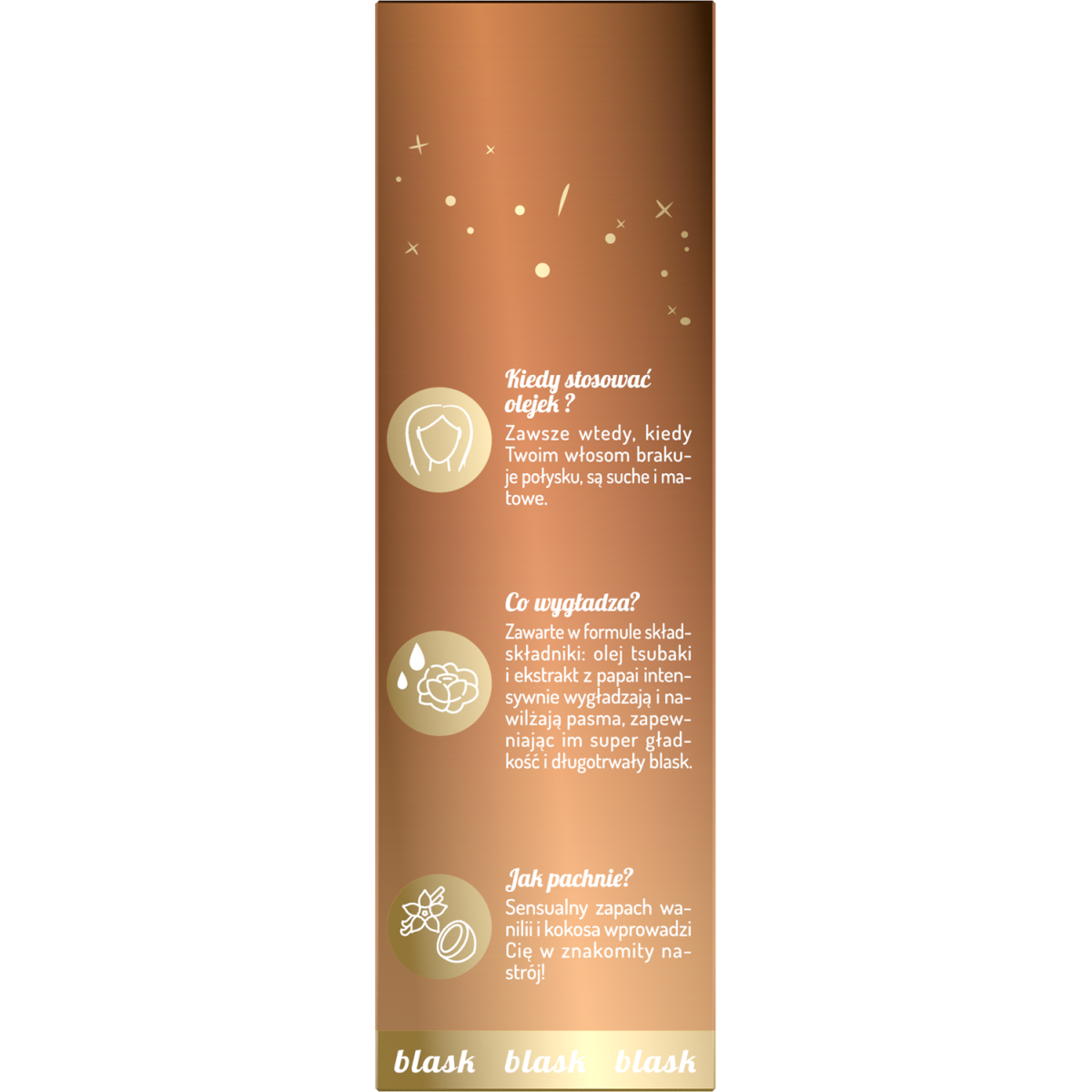 Hair in Balance by ONLYBIO Olejek wygładzający z efektem rozświetlenia 70ml