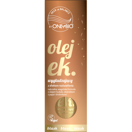 Hair in Balance by ONLYBIO Olejek wygładzający z efektem rozświetlenia 70ml