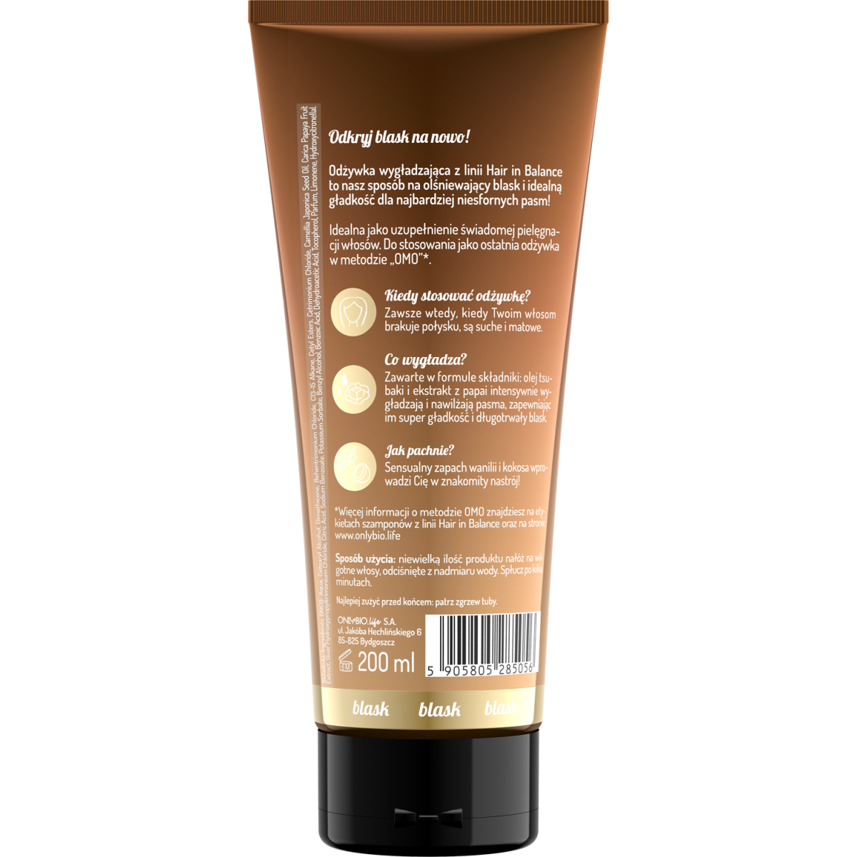 Hair in Balance by ONLYBIO Odżywka wygładzająca 200ml