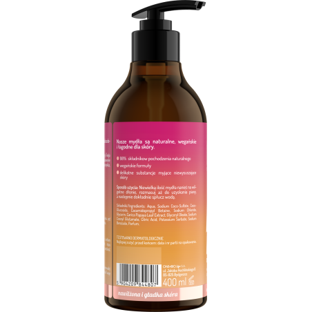 Hand in Balance by ONLYBIO Mydło do rąk papaja 400ml