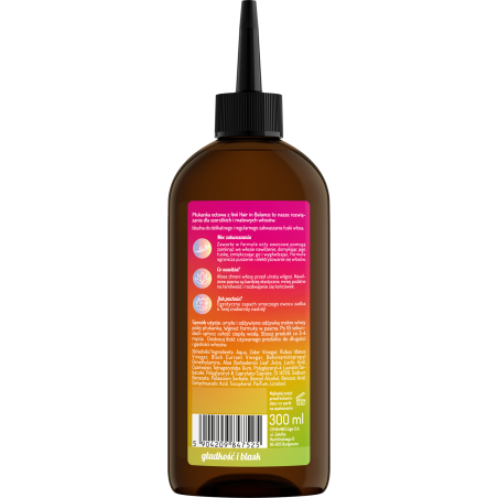 Hair in Balance by ONLYBIO Płukanka octowa nadająca blask i domykająca łuskę włosa 300ml