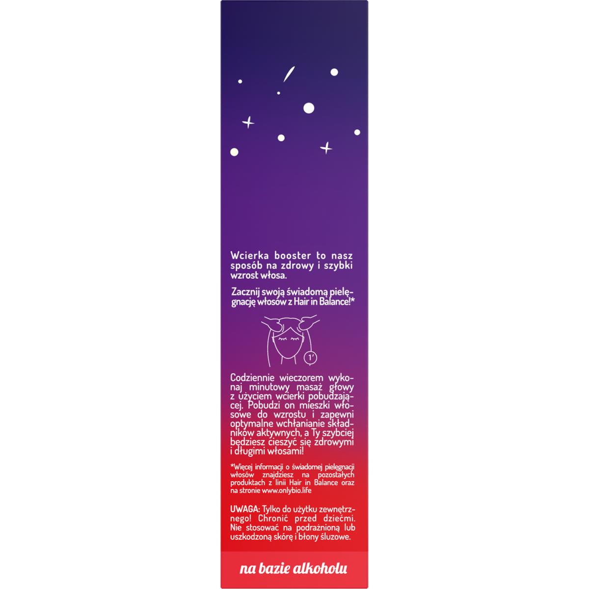 Hair in Balance by ONLYBIO Wcierka booster intensywnie pobudzająca 100ml