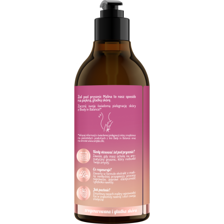 Body in Balance by ONLYBIO Żel pod prysznic Malina 400ml