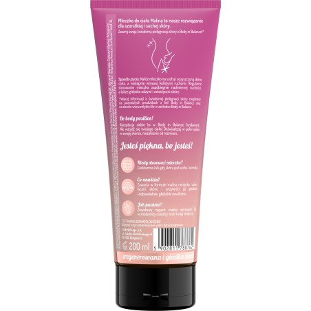 Body in Balance by ONLYBIO Mleczko do ciała malinowe 200ml