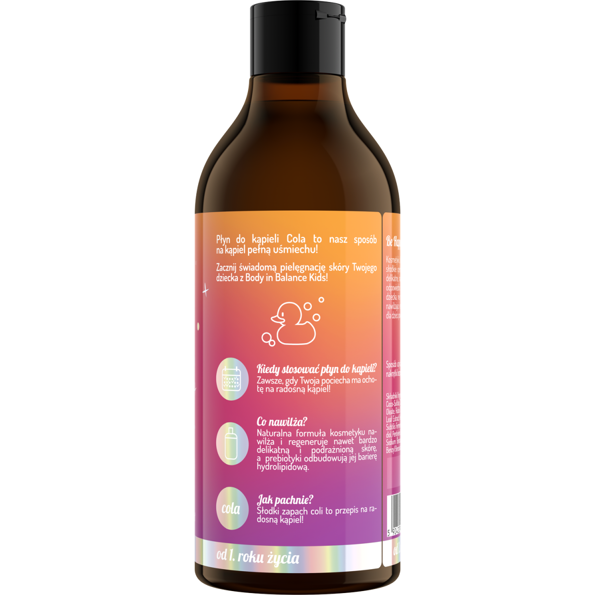 Body in Balance Kids by ONLYBIO Płyn do kąpieli dla dzieci cola 500ml