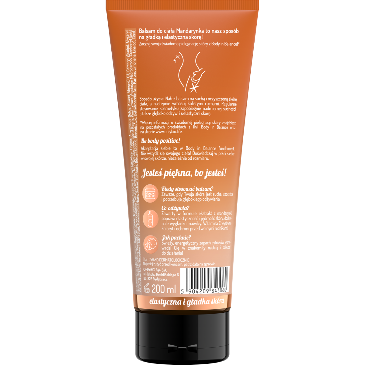 Body in Balance by ONLYBIO Balsam do ciała mandarynka 200ml