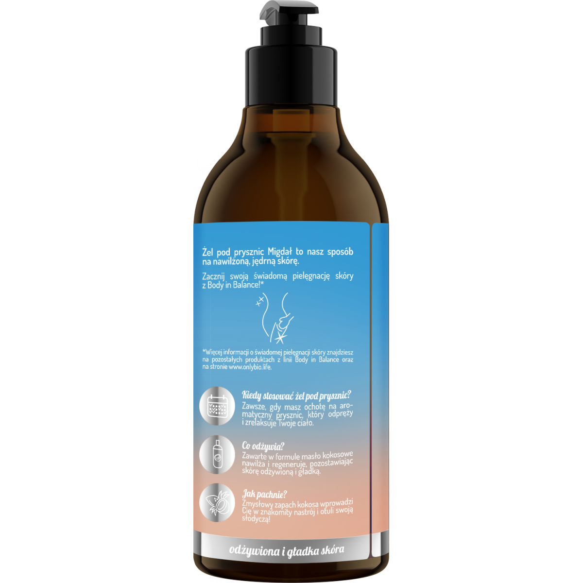 Body in Balance by ONLYBIO Żel pod prysznic Kokos 400ml