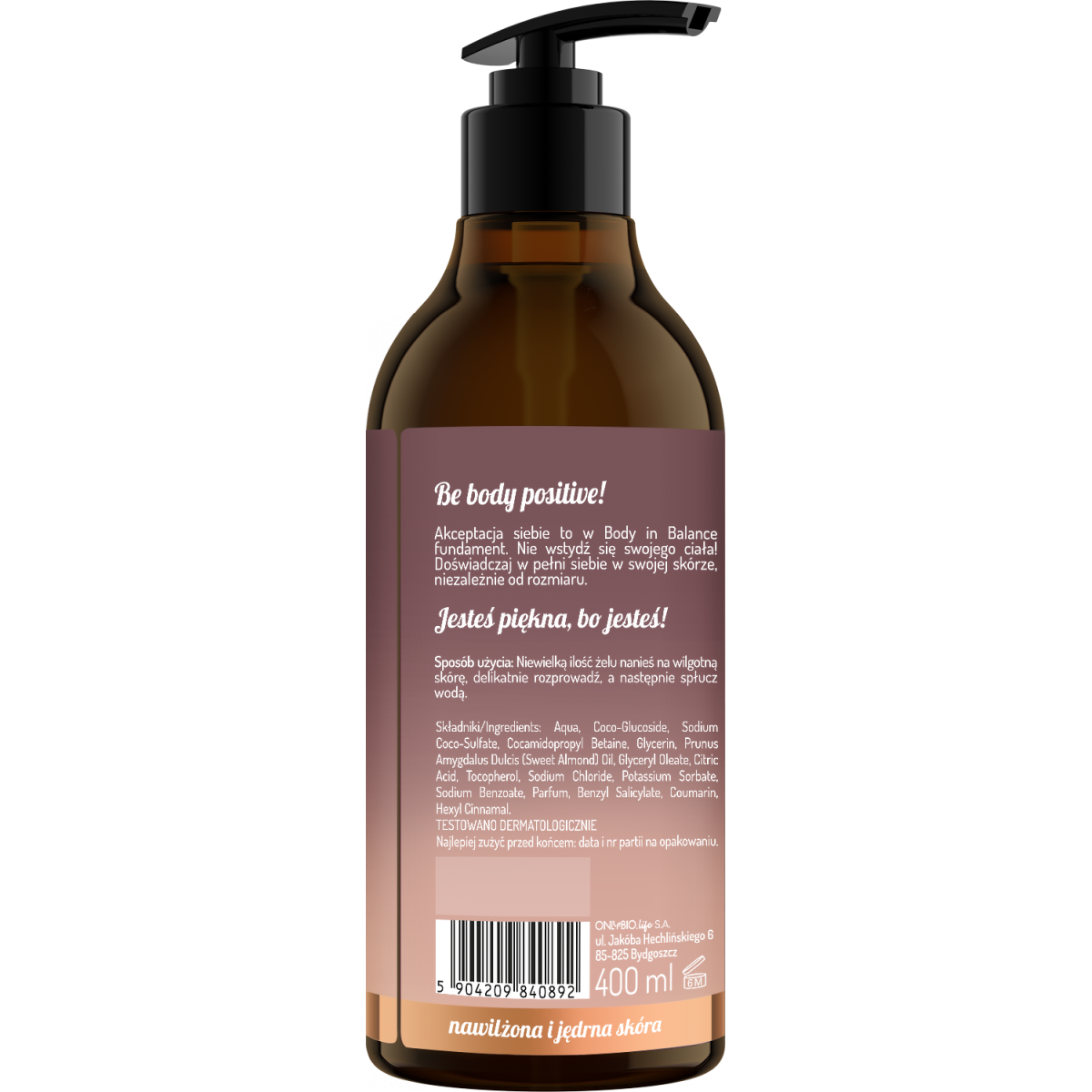 Body in Balance by ONLYBIO Żel pod prysznic Migdał 400ml