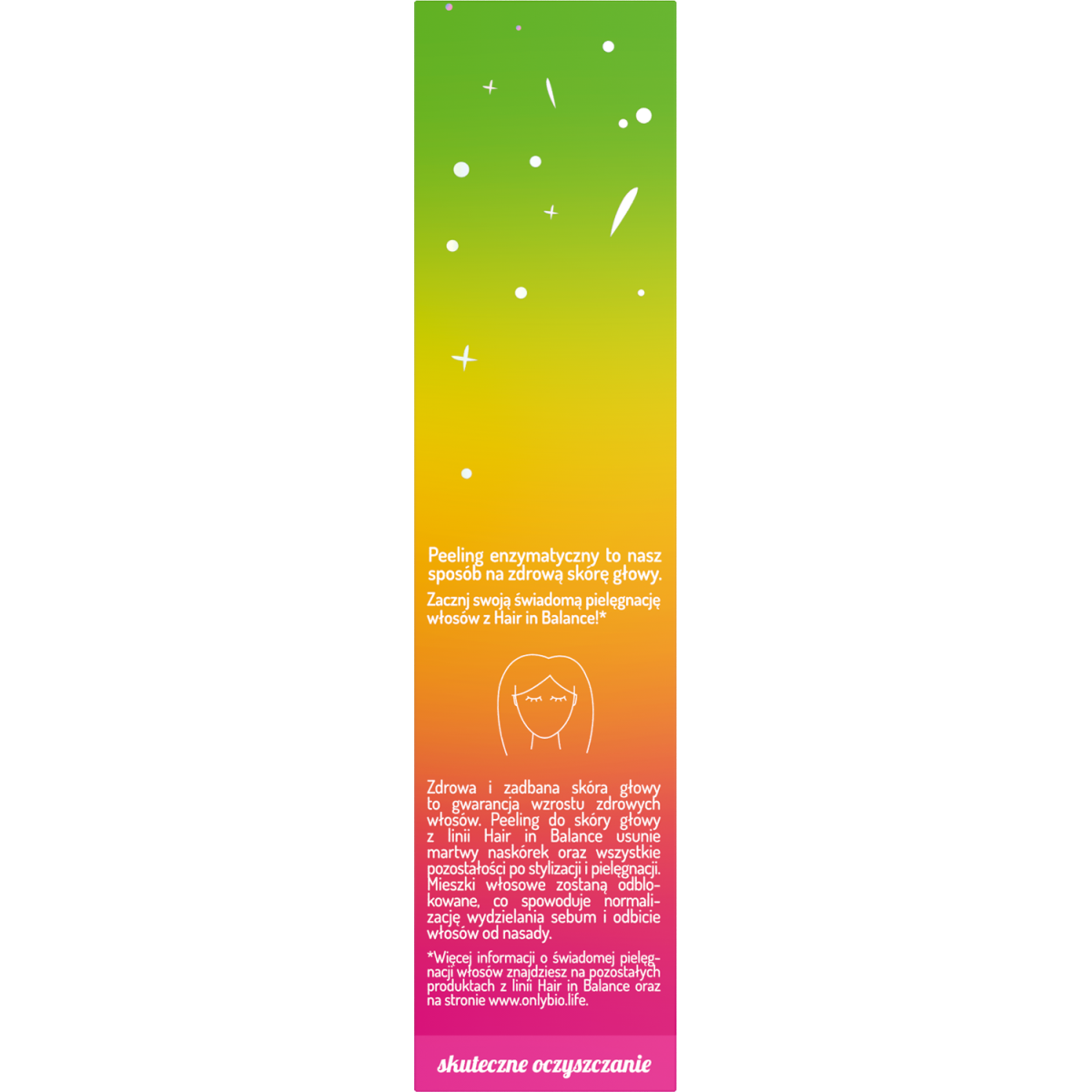 Hair in Balance by ONLYBIO Peeling enzymatyczny do skóry głowy 125 ml