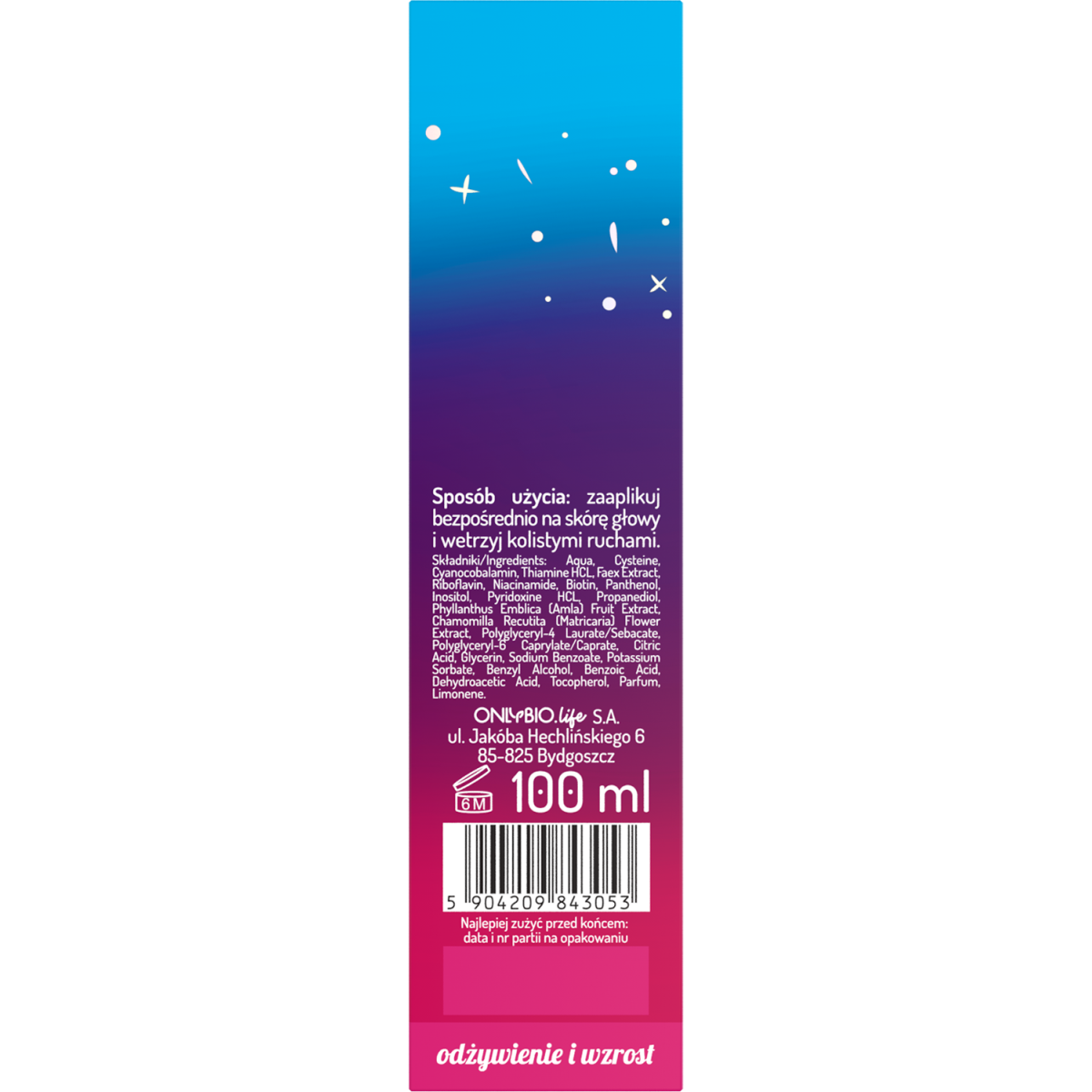 Hair in Balance by ONLYBIO Wcierka odżywcza 100ml