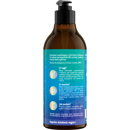 Hair in Balance by ONLYBIO szampon nawilżający 400 ml