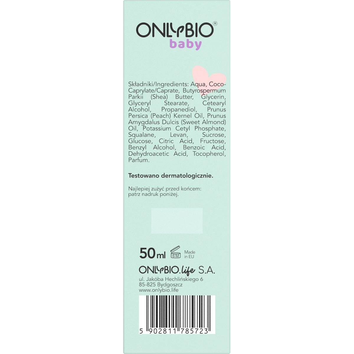 ONLYBIO Baby Ochronny krem do buzi 50 ml
