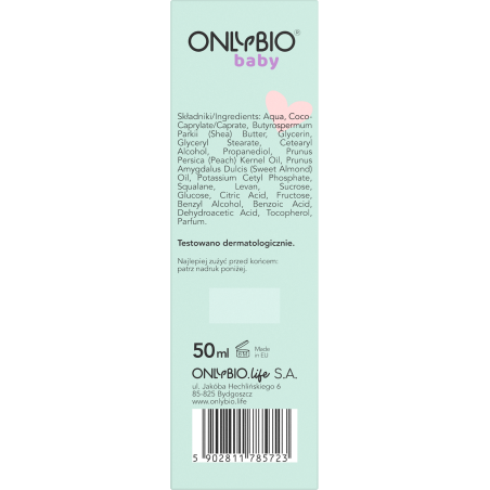 ONLYBIO Baby Ochronny krem do buzi 50 ml