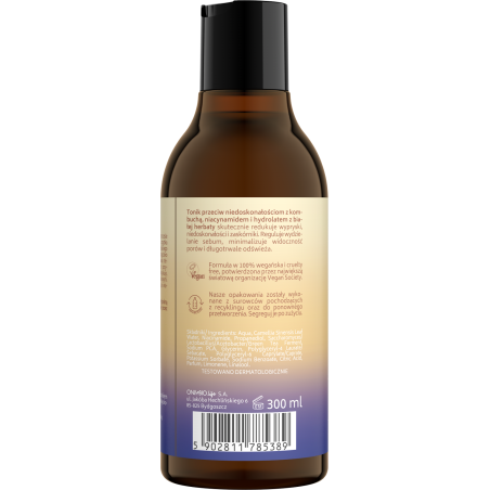 ONLYBIO Kombucha Tonik do twarzy przeciw niedoskonałościom 300 ml