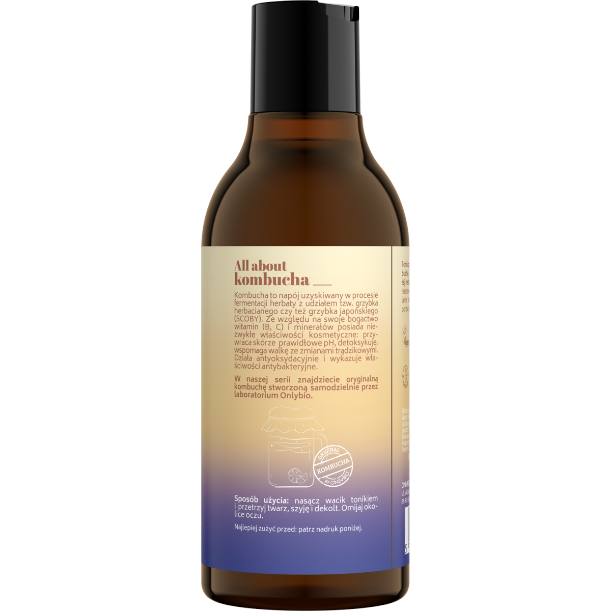 ONLYBIO Kombucha Tonik do twarzy przeciw niedoskonałościom 300 ml