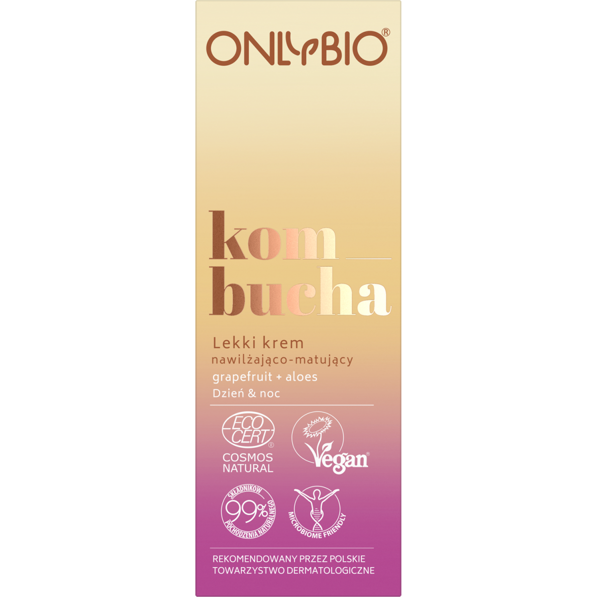 ONLYBIO Kombucha Lekki krem do twarzy nawilżająco-matujący 50 ml