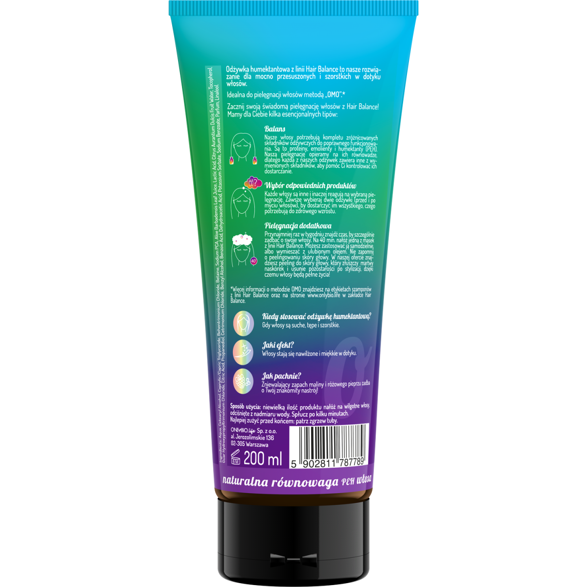 Hair in Balance by ONLYBIO Odżywka humektantowa 200 ml