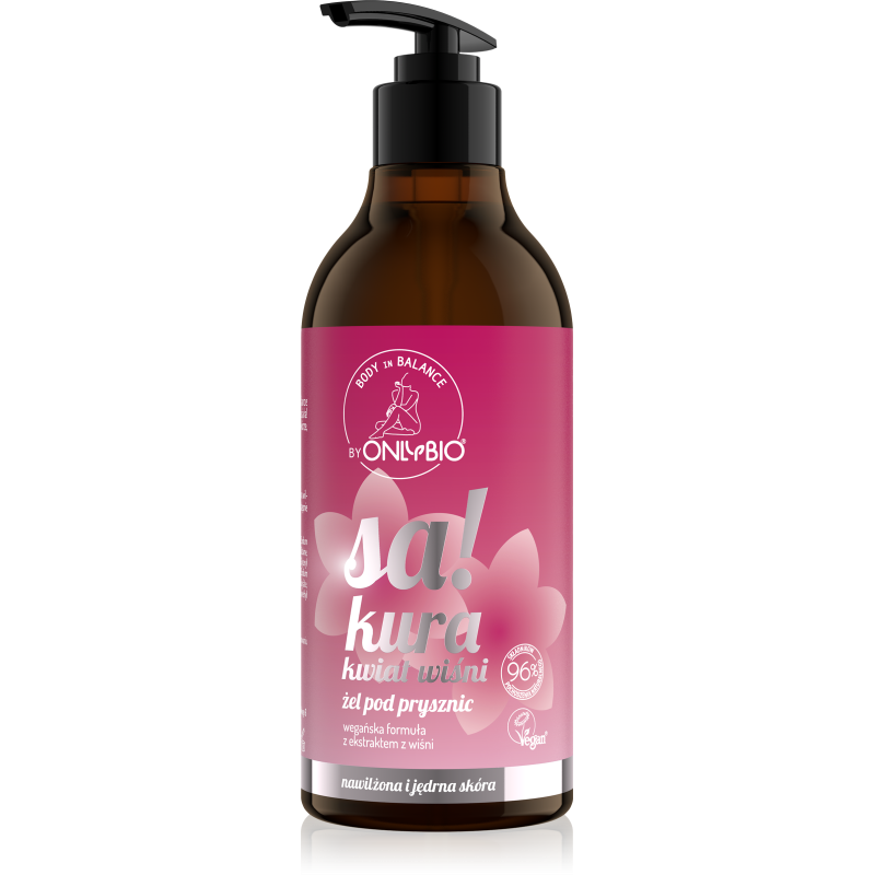 Body in Balance by ONLYBIO Żel pod prysznic Sakura kwiat wiśni 400 ml